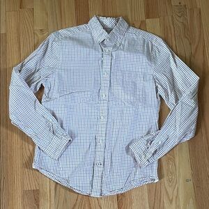 Gap Shirt Mens Small Blue Red Check Button Up Casual Preppy Cotton Church